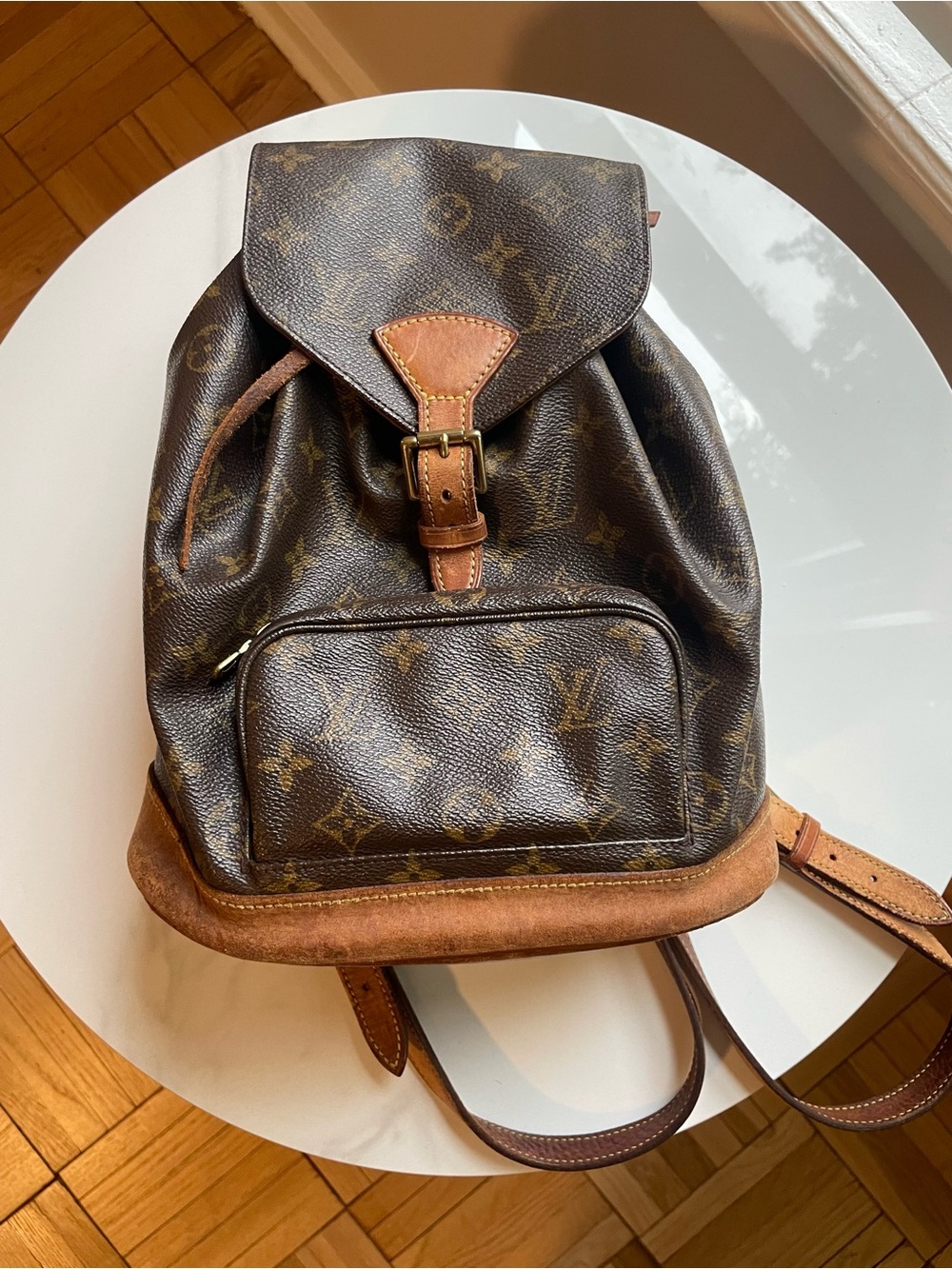Authentic vintage Louis Vuitton Montsouris PM backpack in Monogram